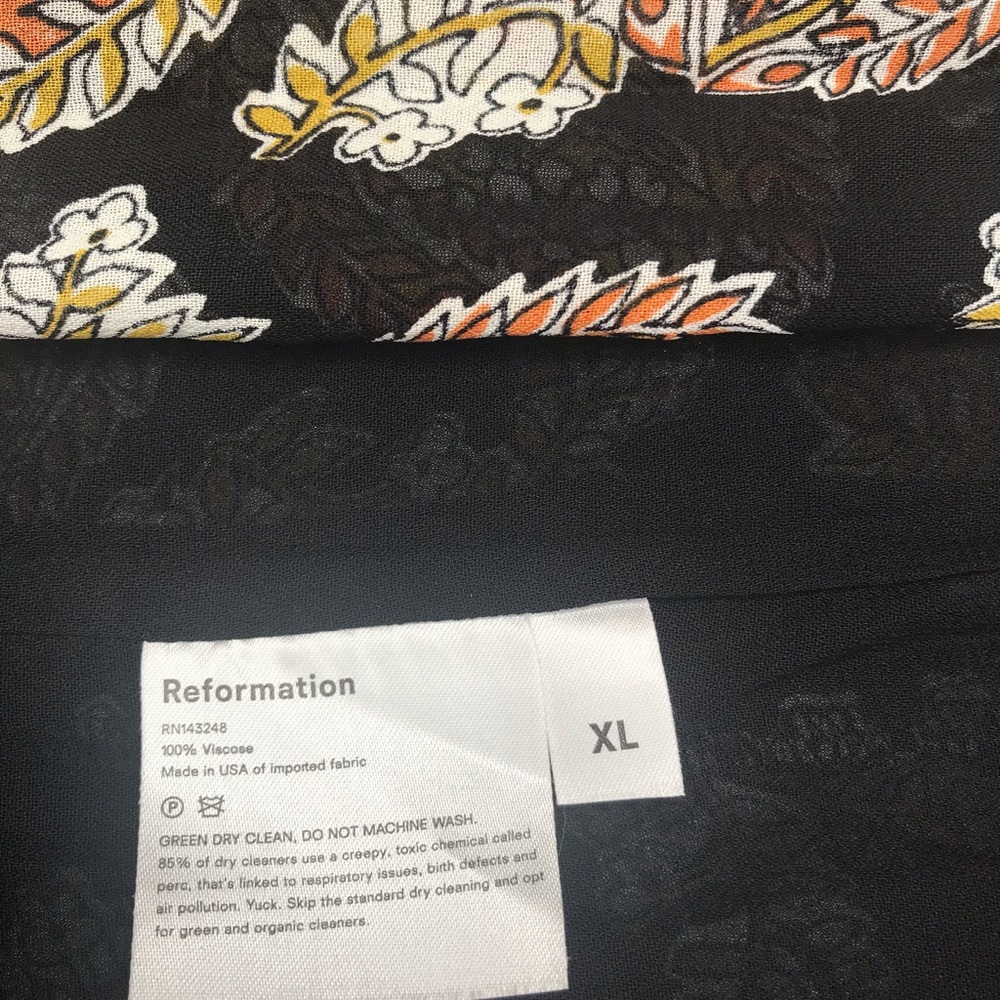 Reformation Floral Print Women’s Top-Blouse - XL/L - Picture 13 of 17